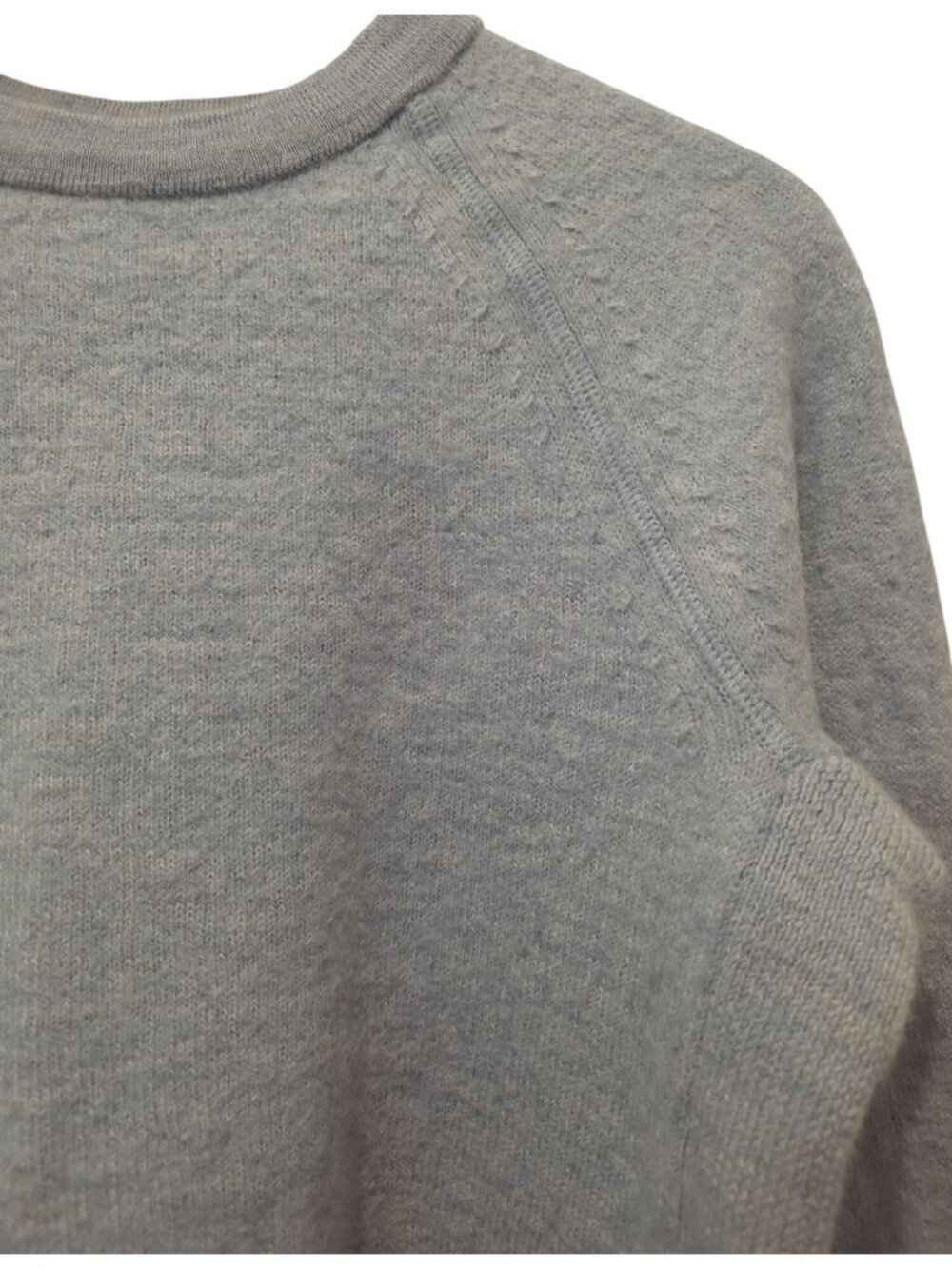 PAKA Handmade Gray Royal Alpaca Wool Blend Crewneck Pullover Sweater Sz XS - Picture 3 of 8